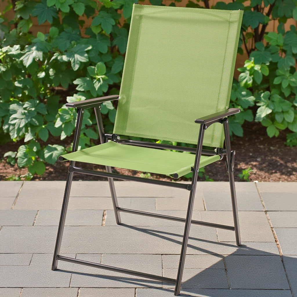 Patio Sling Folding Chair, 22-in x 25-in x 37-in.