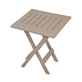 Table d'appoint pliante, taupe - 17 po x 17 po x 20 po