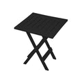 Table d'appoint pliante, noir, 17 po x 17 po x 20 po