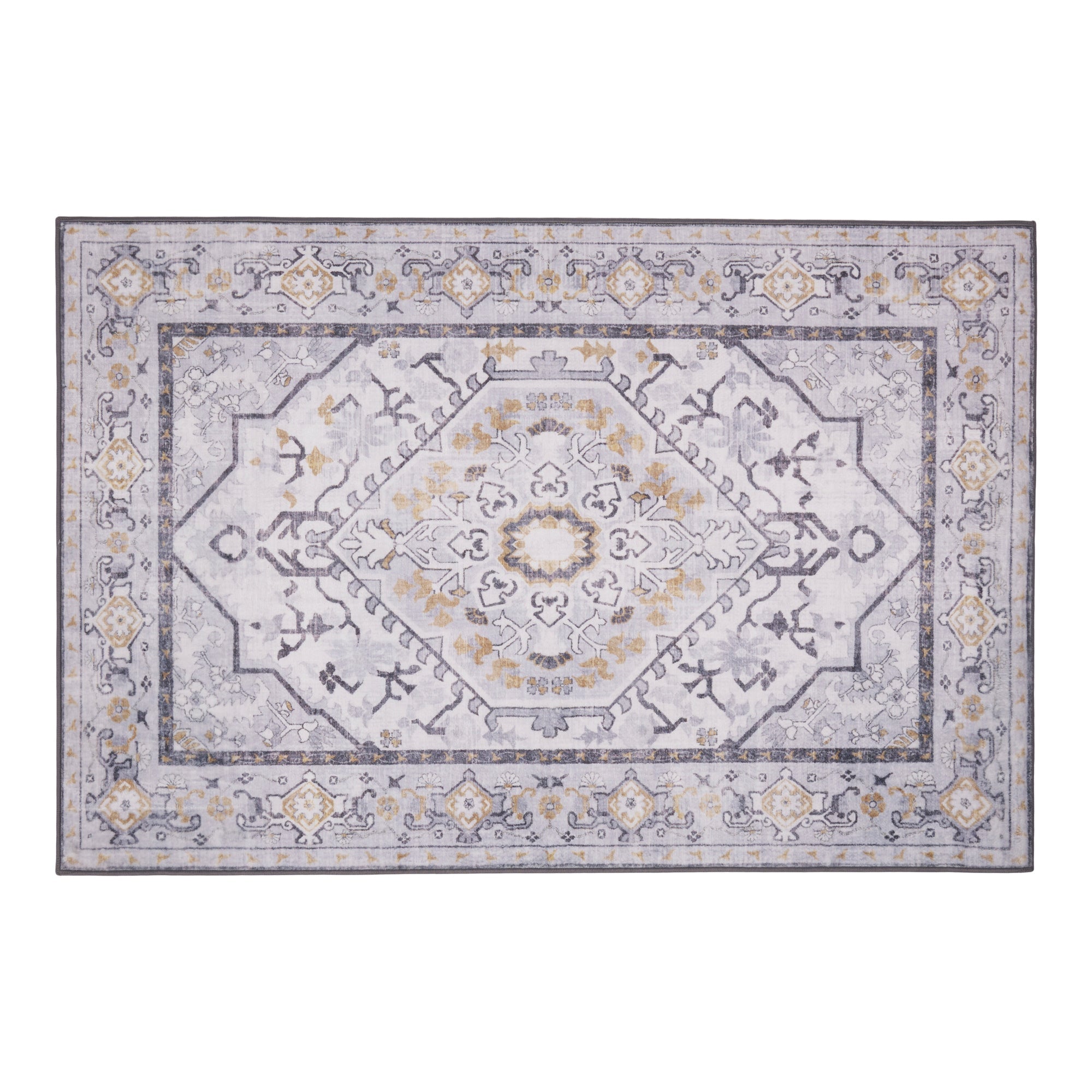 Washable Printed Area Rug, 3-ft x 4-ft.