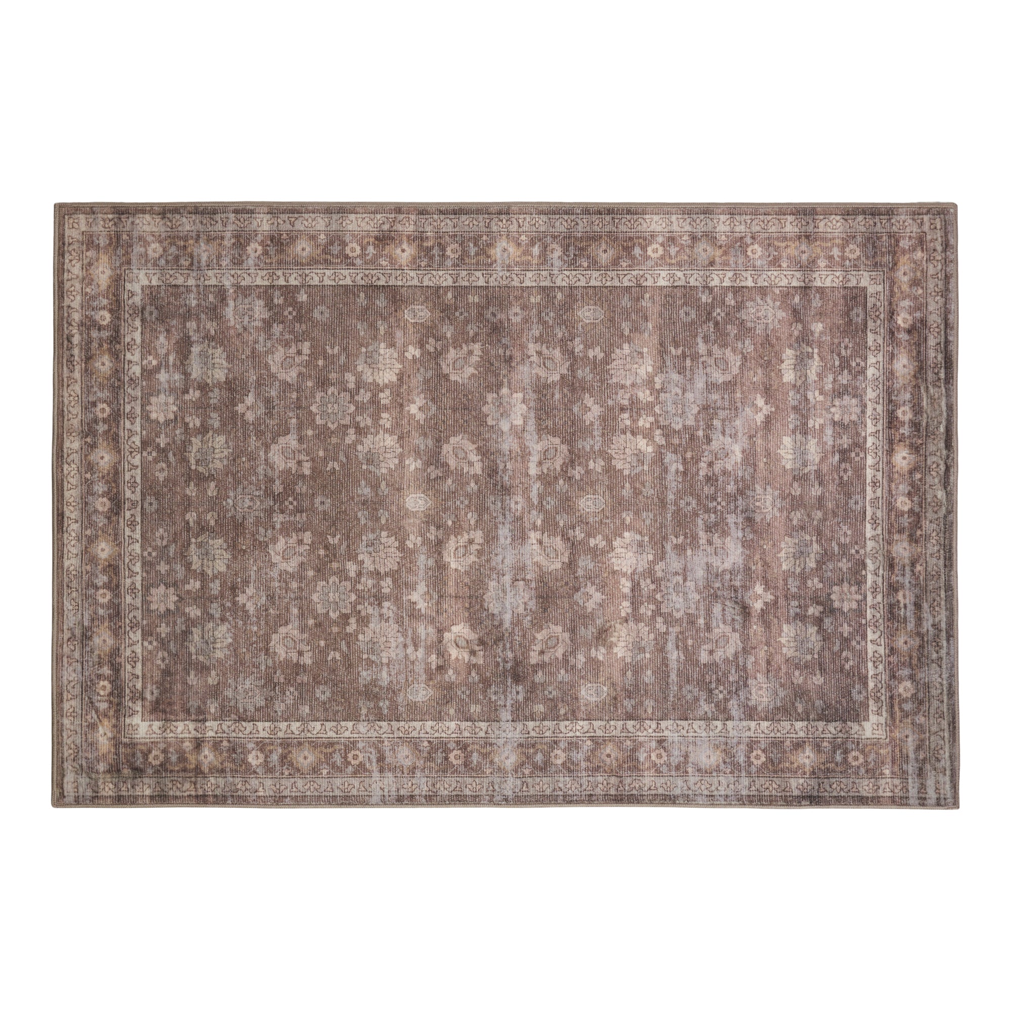 Washable Printed Area Rug, 3-ft x 4-ft.