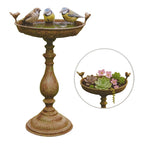 Mangeoire d'oiseaux antique, 13,4 po x 11,4 po x 19,5 po