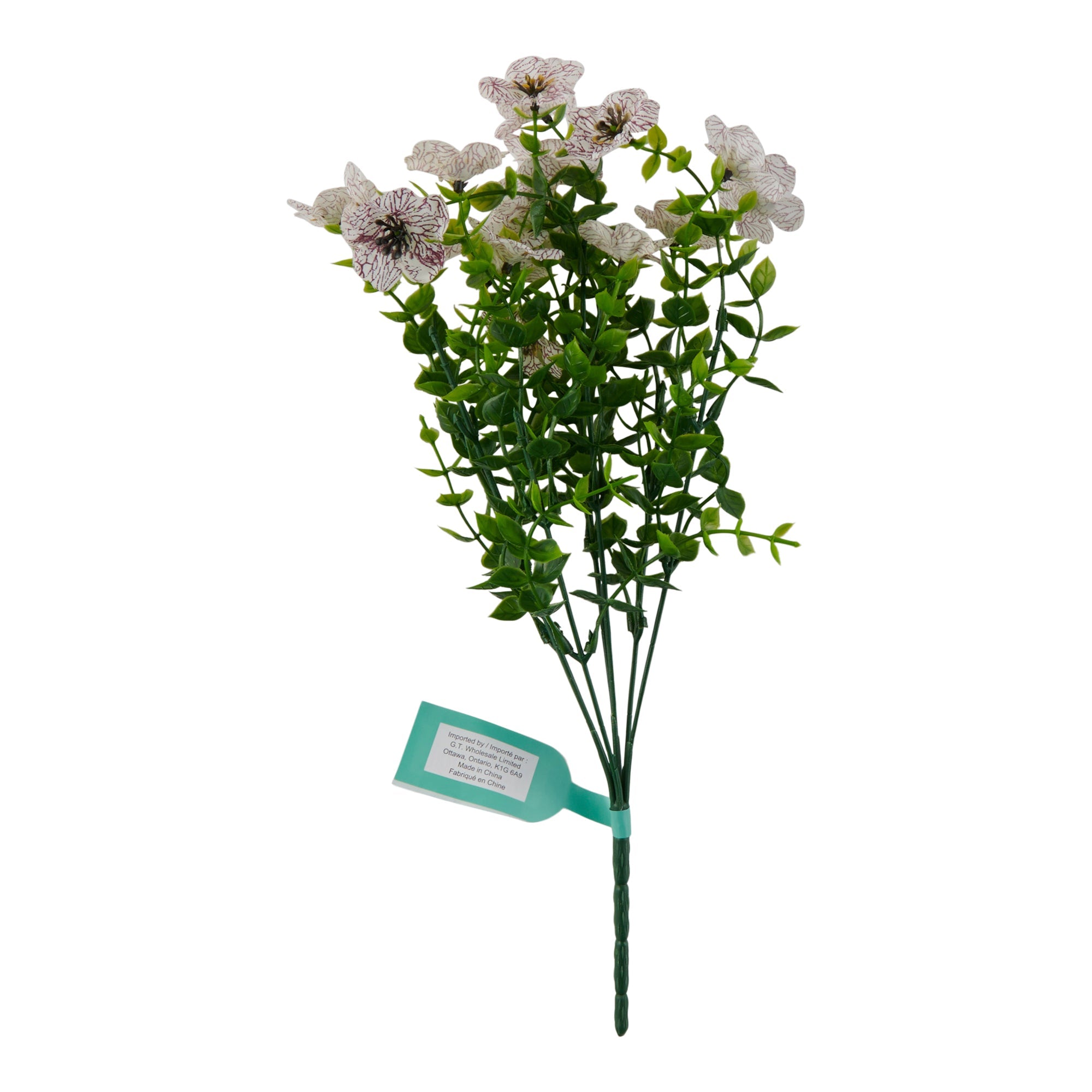 Artificial UV Flowers, 12.5-in.