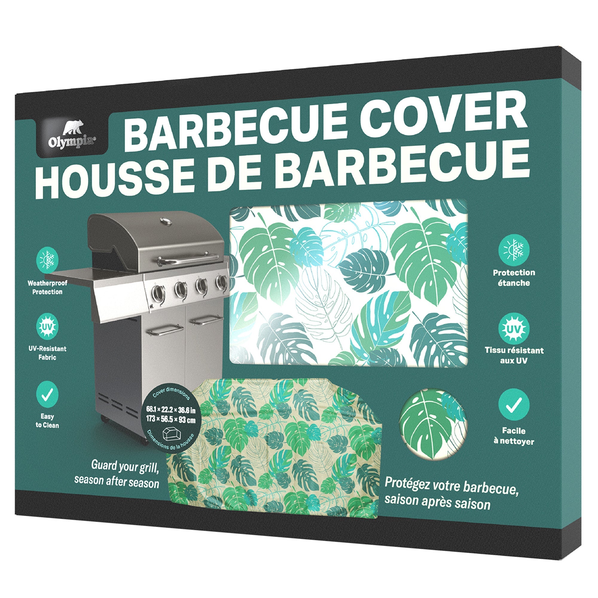 Olympia Décor BBQ Cover, 68-in x 22-in x 38-in.
