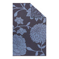 Outdoor Rug, Blue Floral, 5-ft x 7-ft.