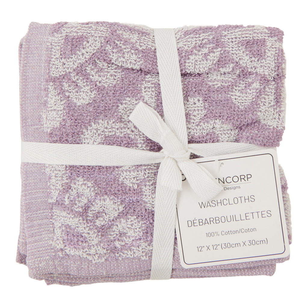 LINENCORP Cotton Facecloths, 5 Pack