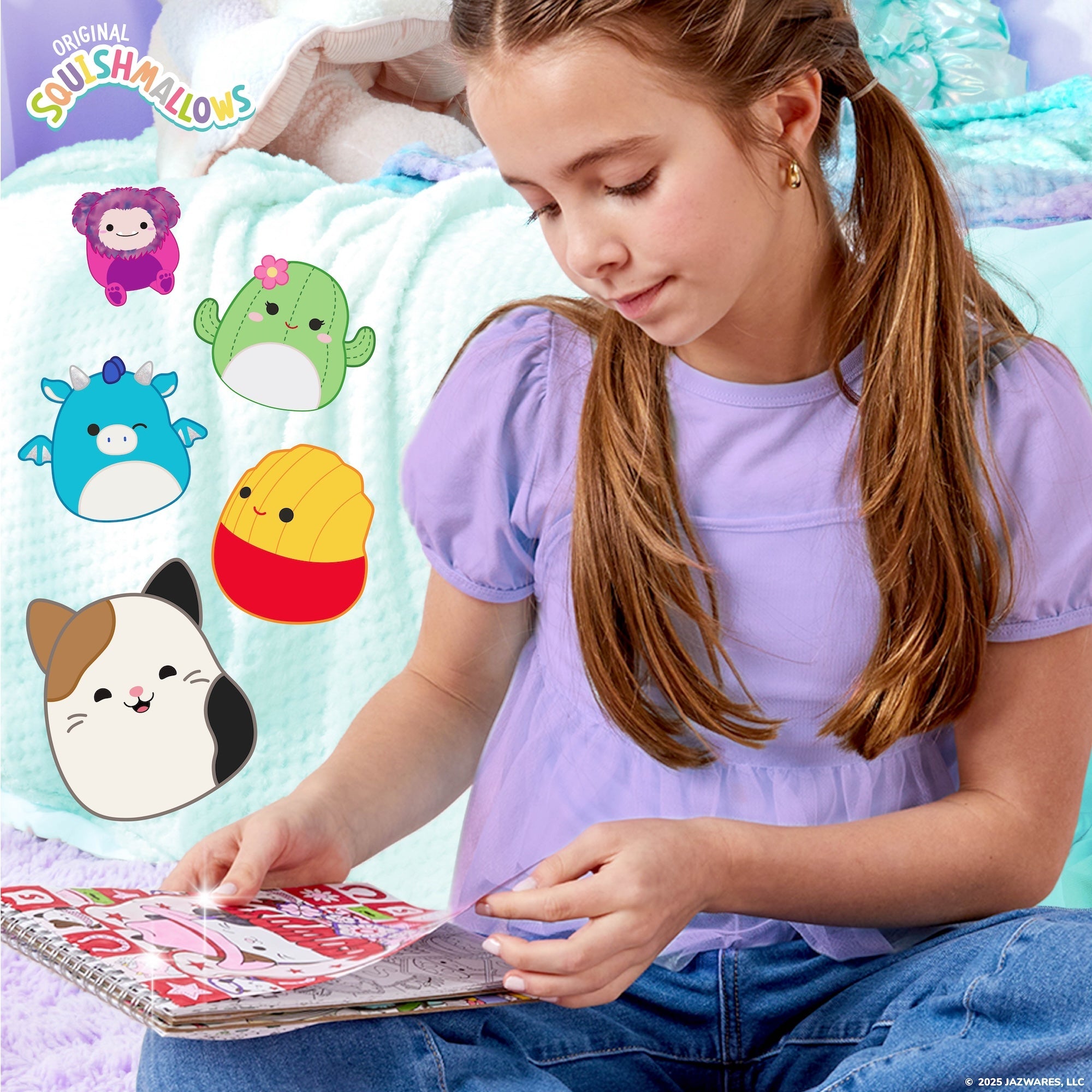 Squishmallows Colour & Sketch Set. 30 Page, 5.75 in. x 9.5 in.
