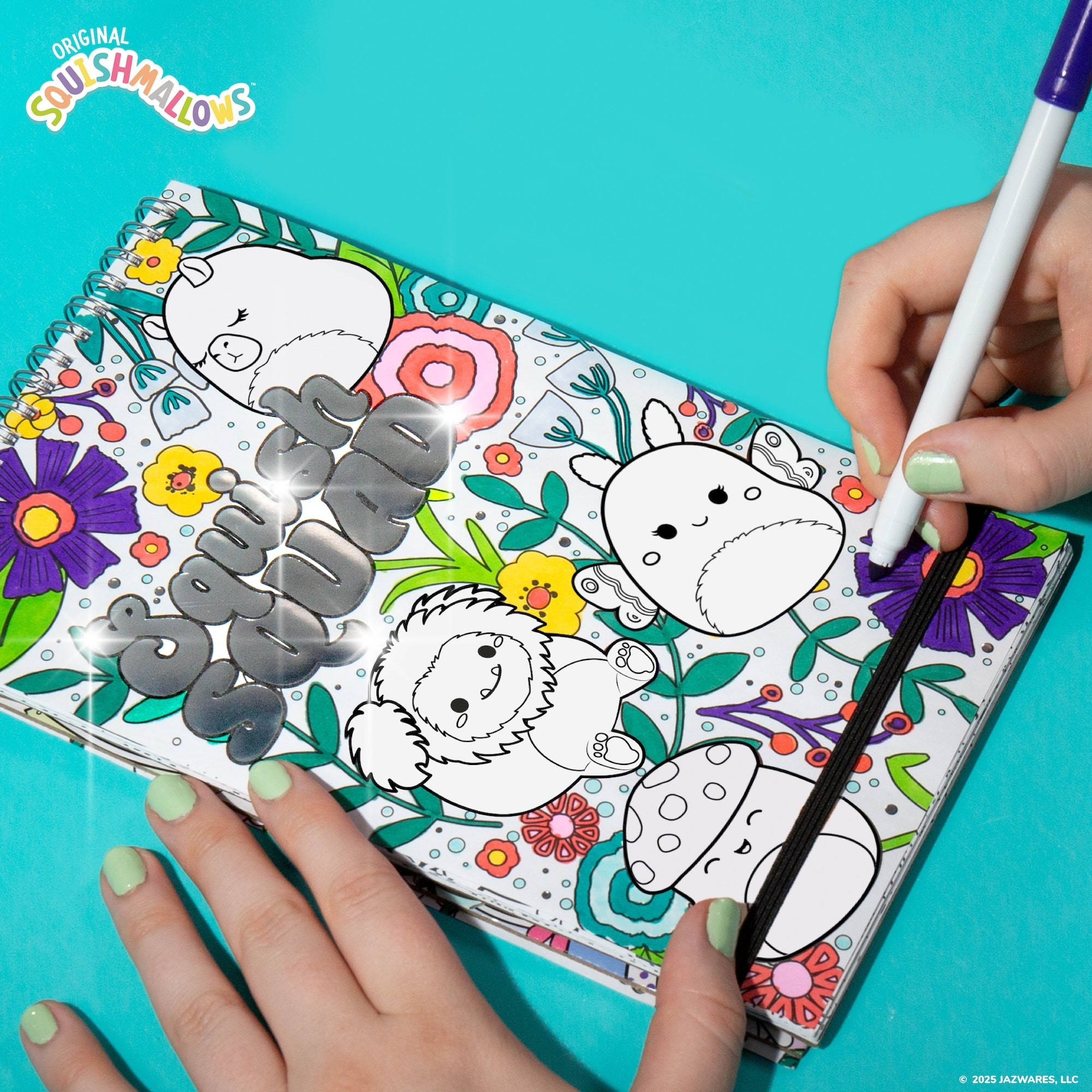 Squishmallows Colour & Sketch Set. 30 Page, 5.75 in. x 9.5 in.