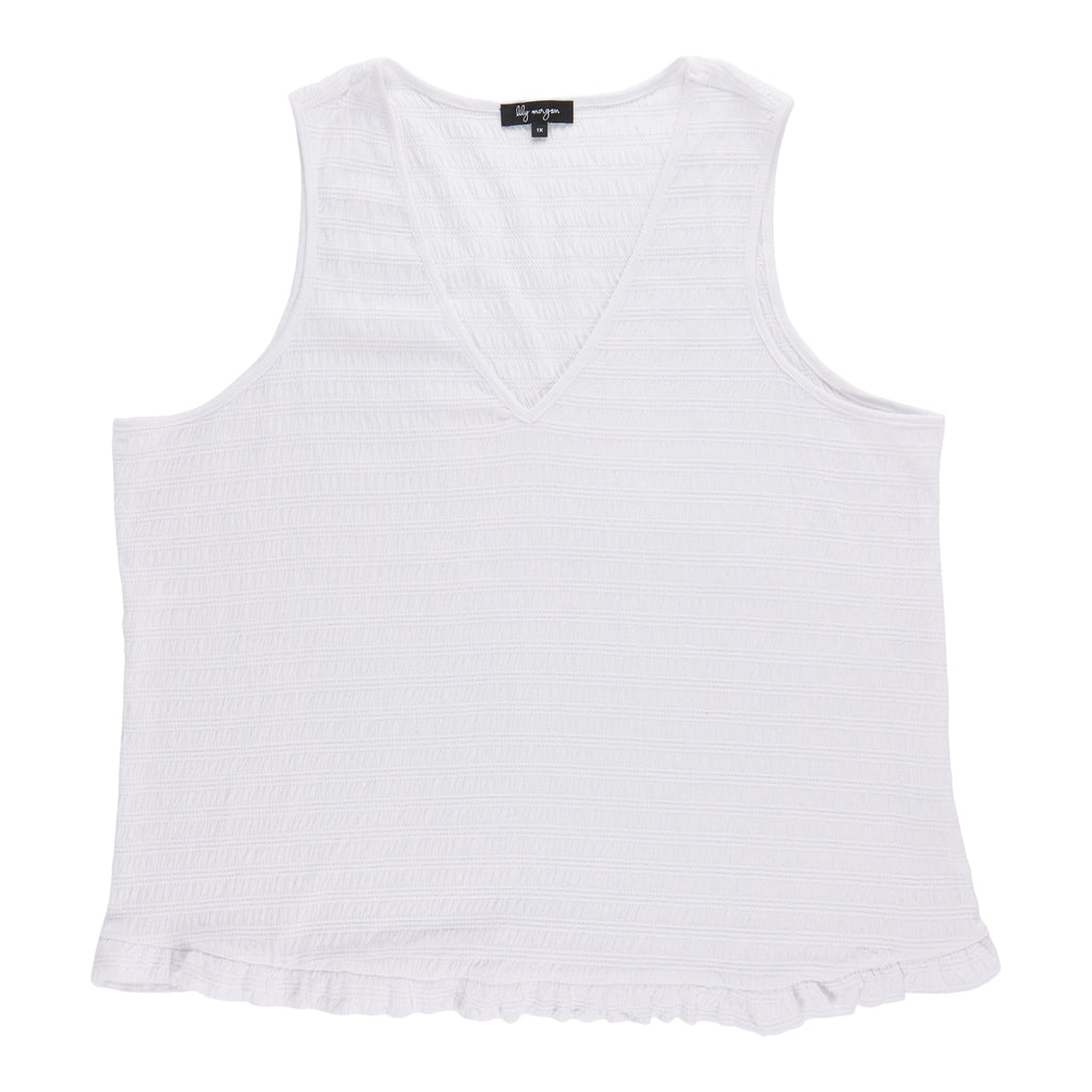 lily morgan Women's Plus V-Neck Collar Camisole