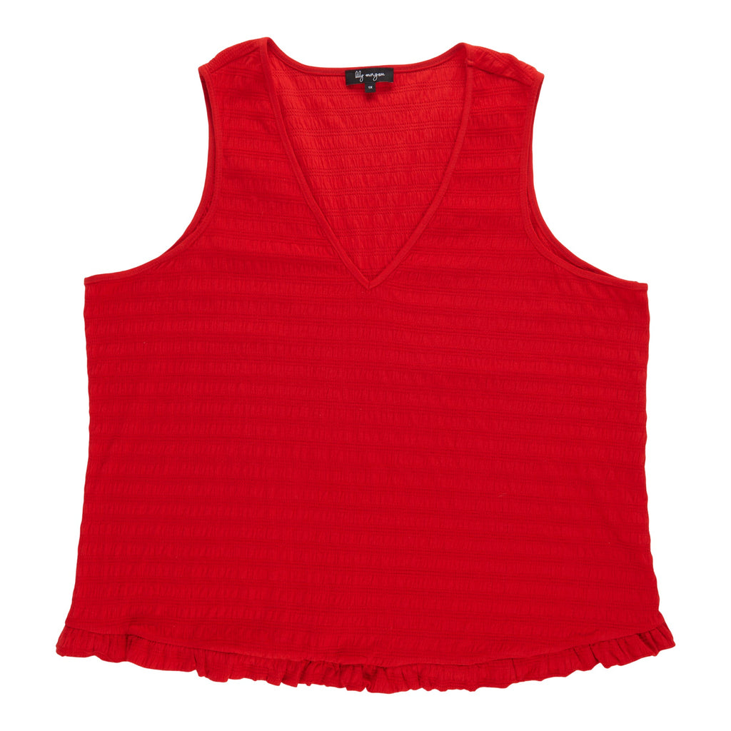 lily morgan Women's Plus V-Neck Collar Camisole