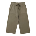 mySTYLE Women's Linen-Blend Cropped Pants