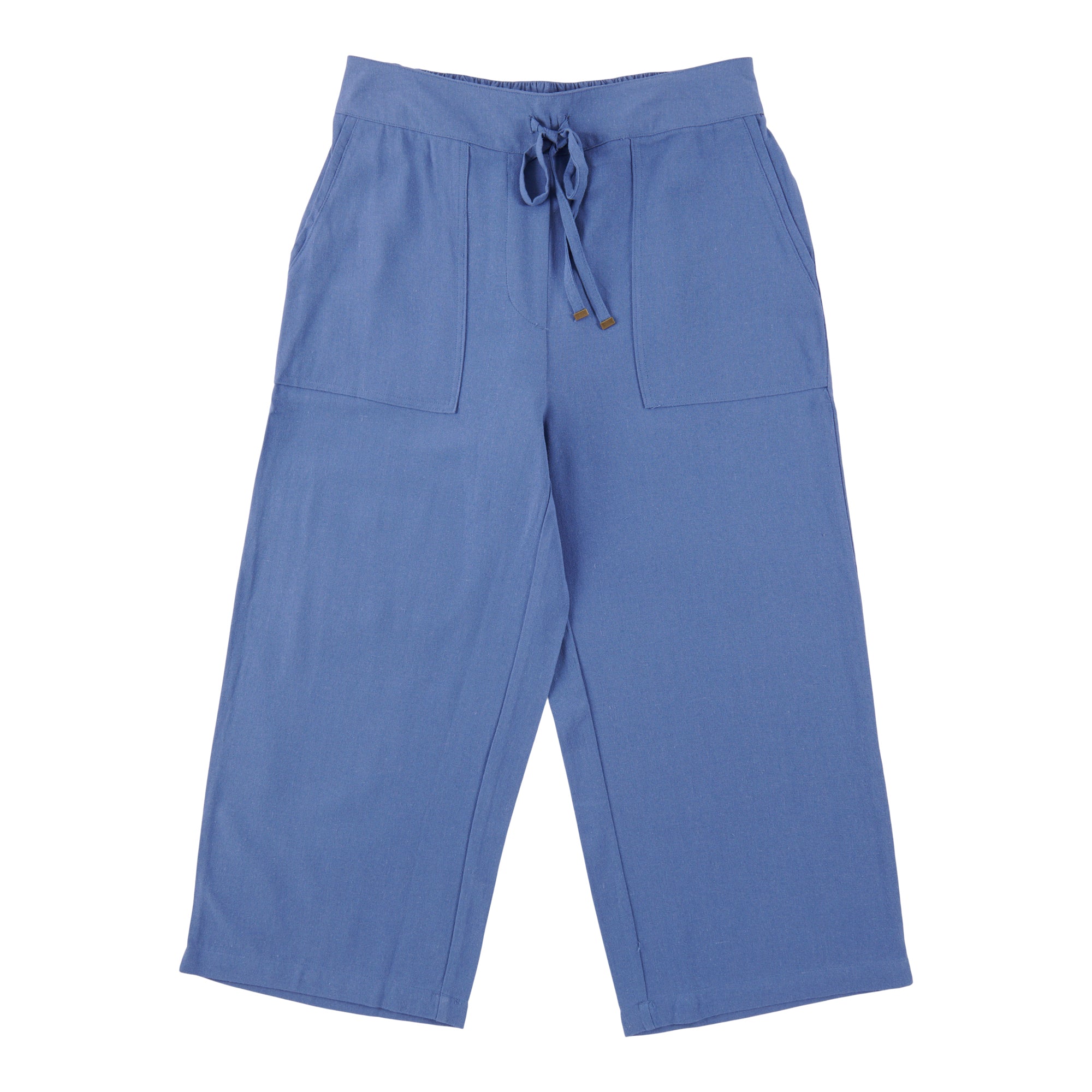 mySTYLE Women's Linen-Blend Cropped Pants