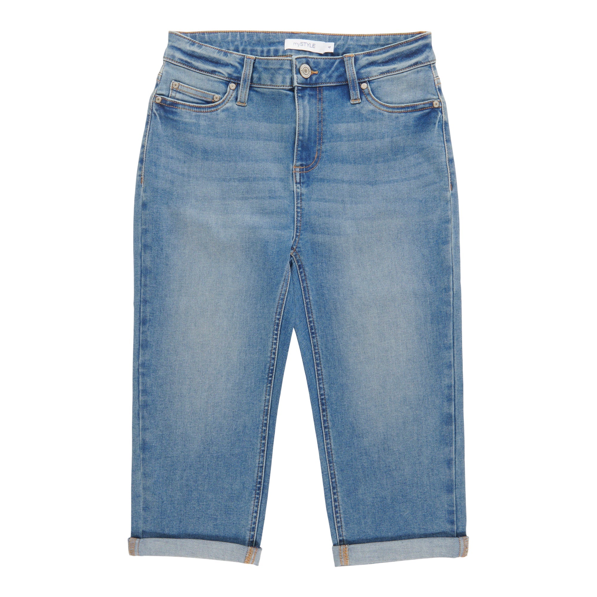 mySTYLE Women's Seasonal Skimmer Denim Capris