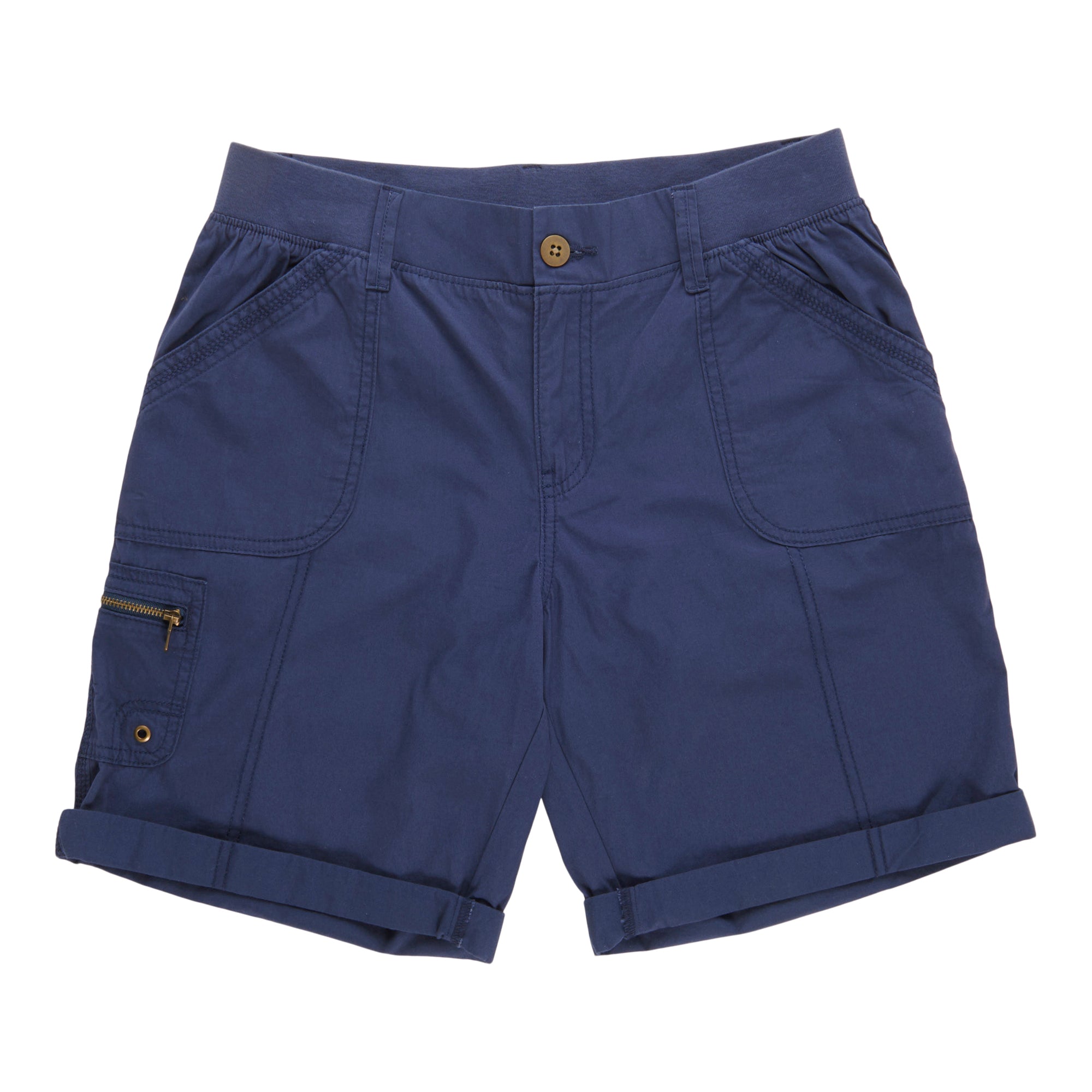 mySTYLE Women's Poplin Bermuda Shorts