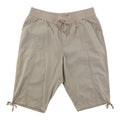 mySTYLE Women's Plus Poplin Skimmer Shorts