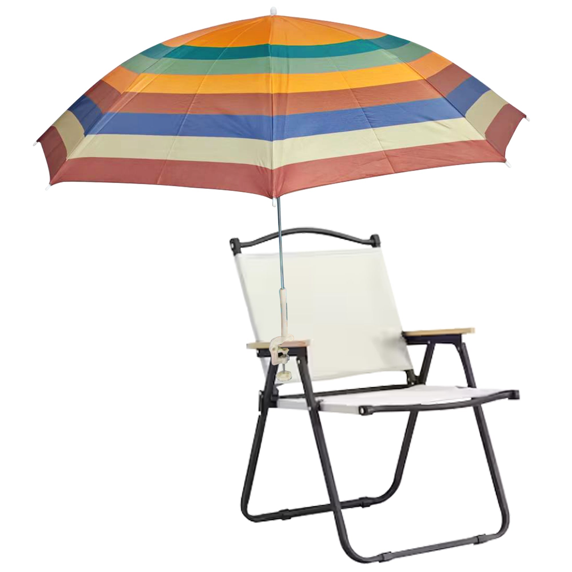 Umbrella With Chair Clamp, 34-in x 47-in.