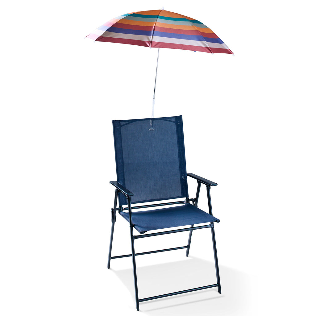 Umbrella With Chair Clamp, 34-in x 47-in.