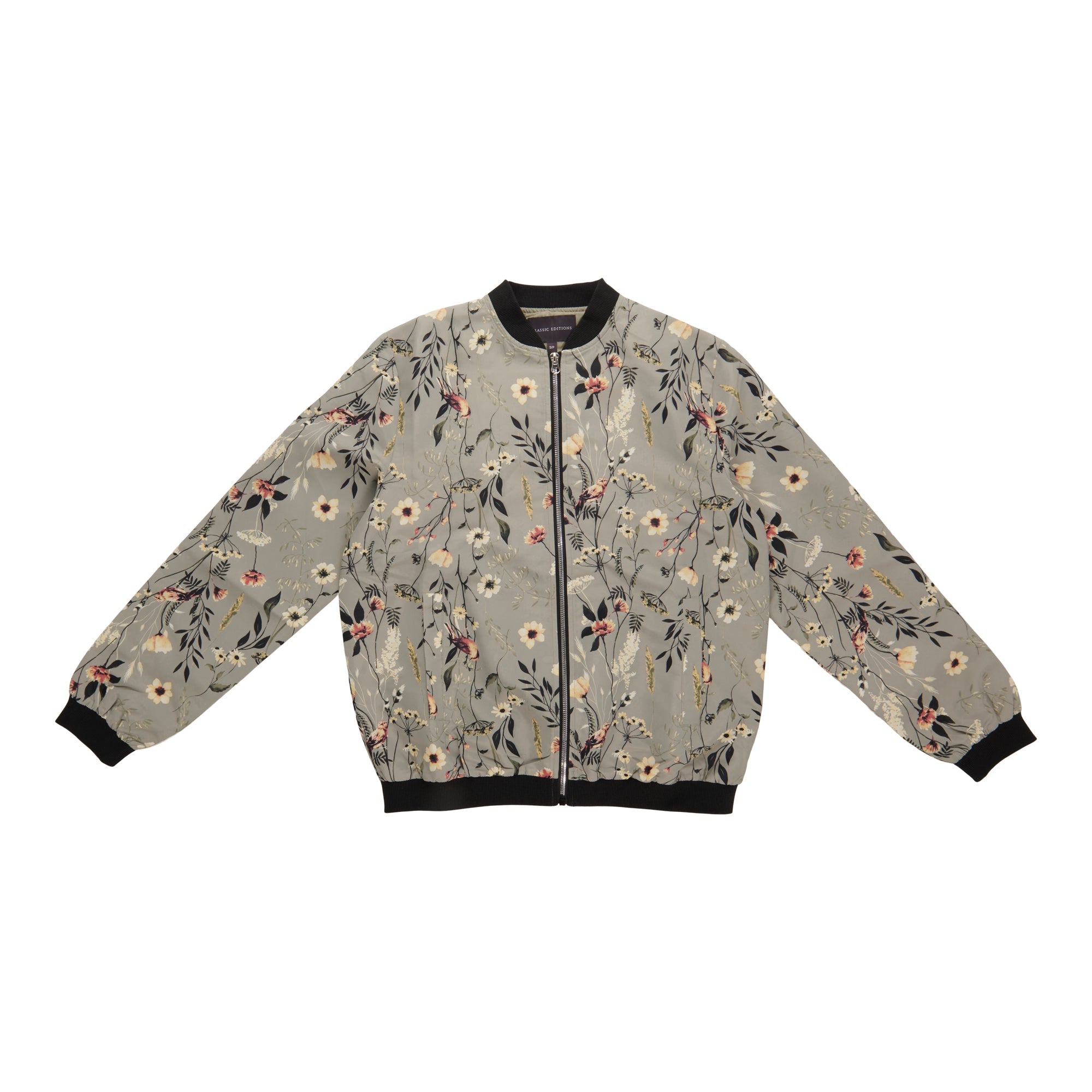Classic Editions Women's All-Over Printed Bomber Jacket