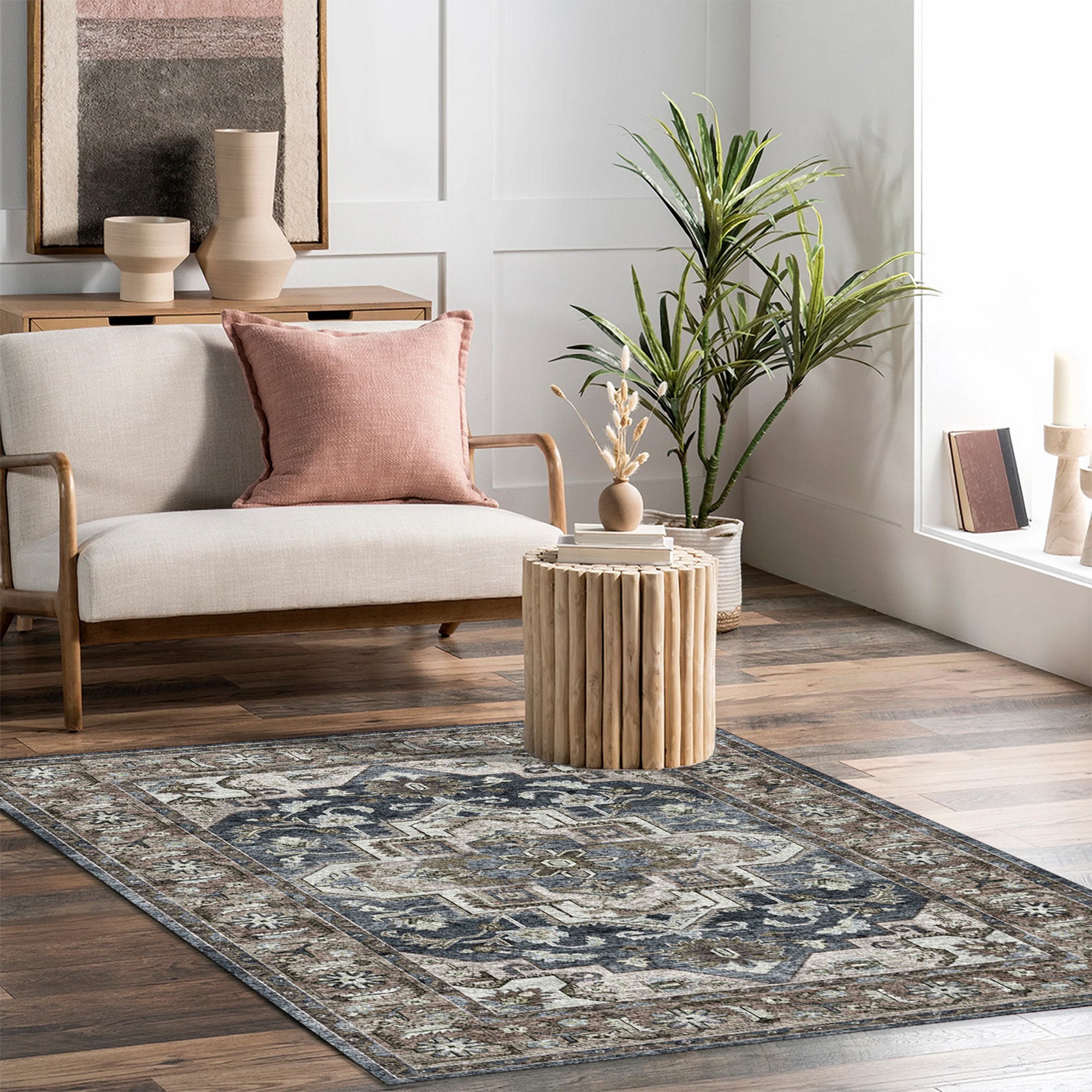 Velvet Area Rug, 5-ft x 7-ft.