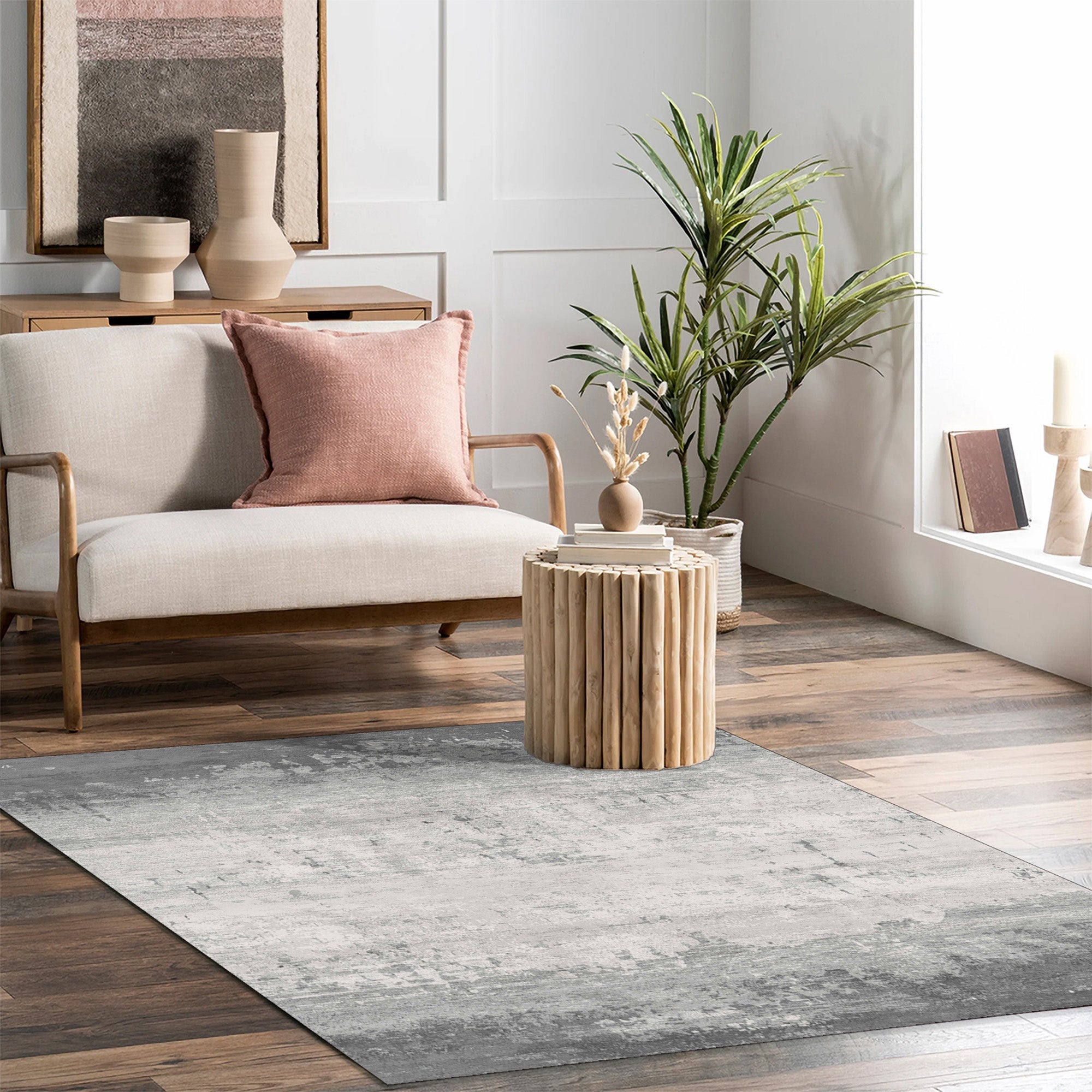 Velvet Area Rug, 5-ft x 7-ft.