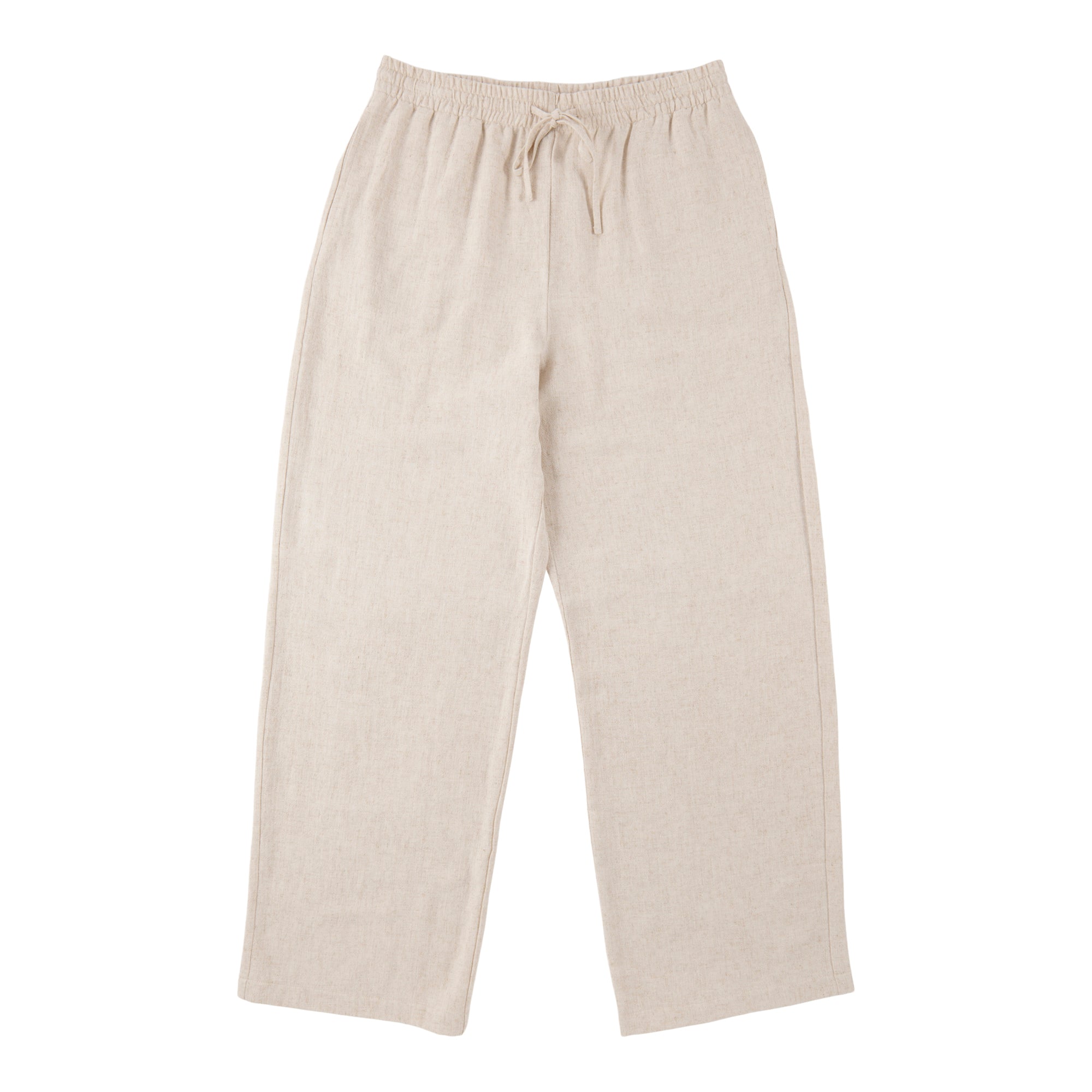 lily morgan Women's Solid Wide-Leg Linen-Blend Pants
