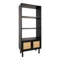 HomeStyles 3-Tier Bookcase, Black, 23.6-in x 12-in x 54-in.