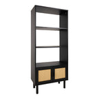 HomeStyles 3-Tier Bookcase, Black, 23.6-in x 12-in x 54-in.