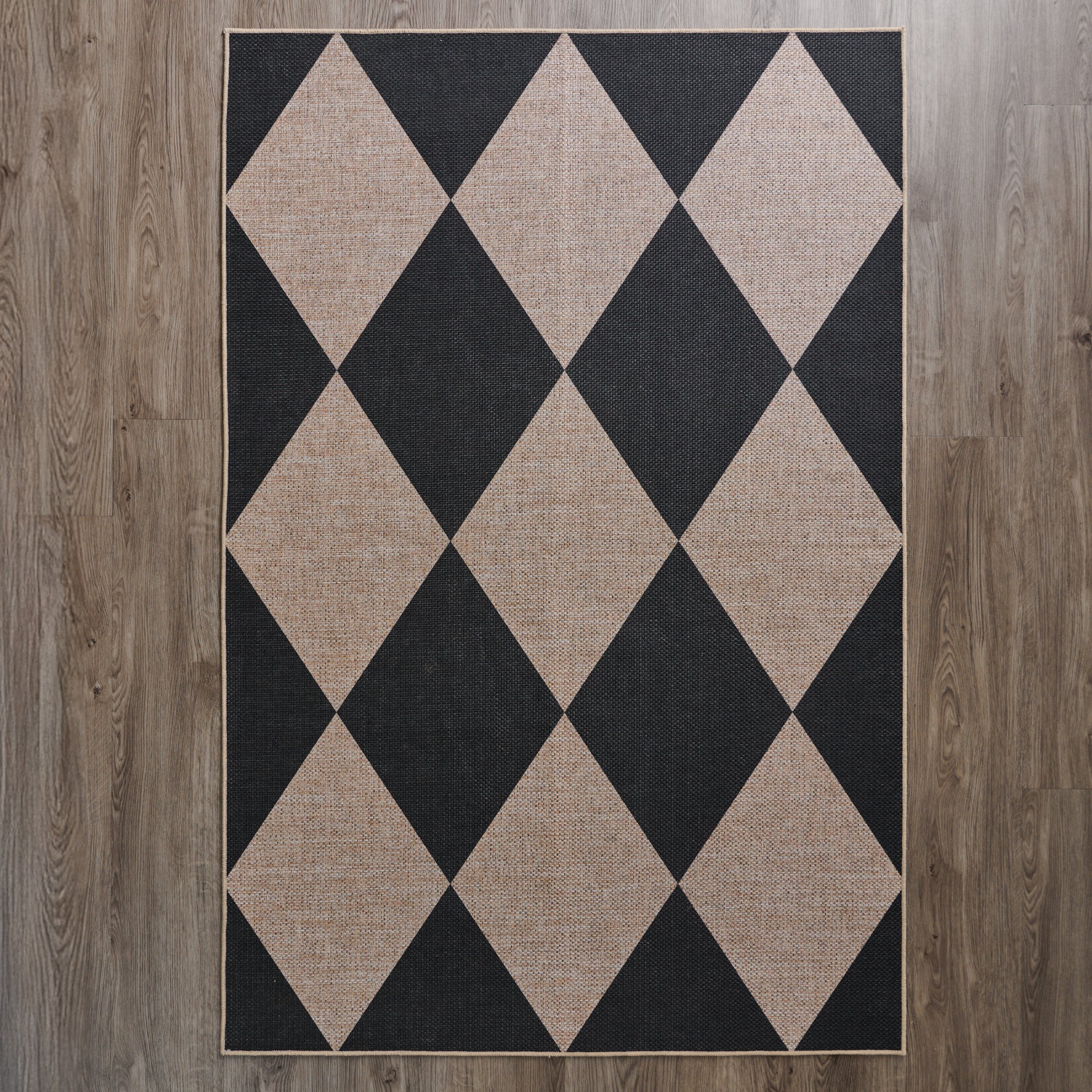 HomeStyles Diamond Print Faux Jute Rug, 4-ft x 6-ft.