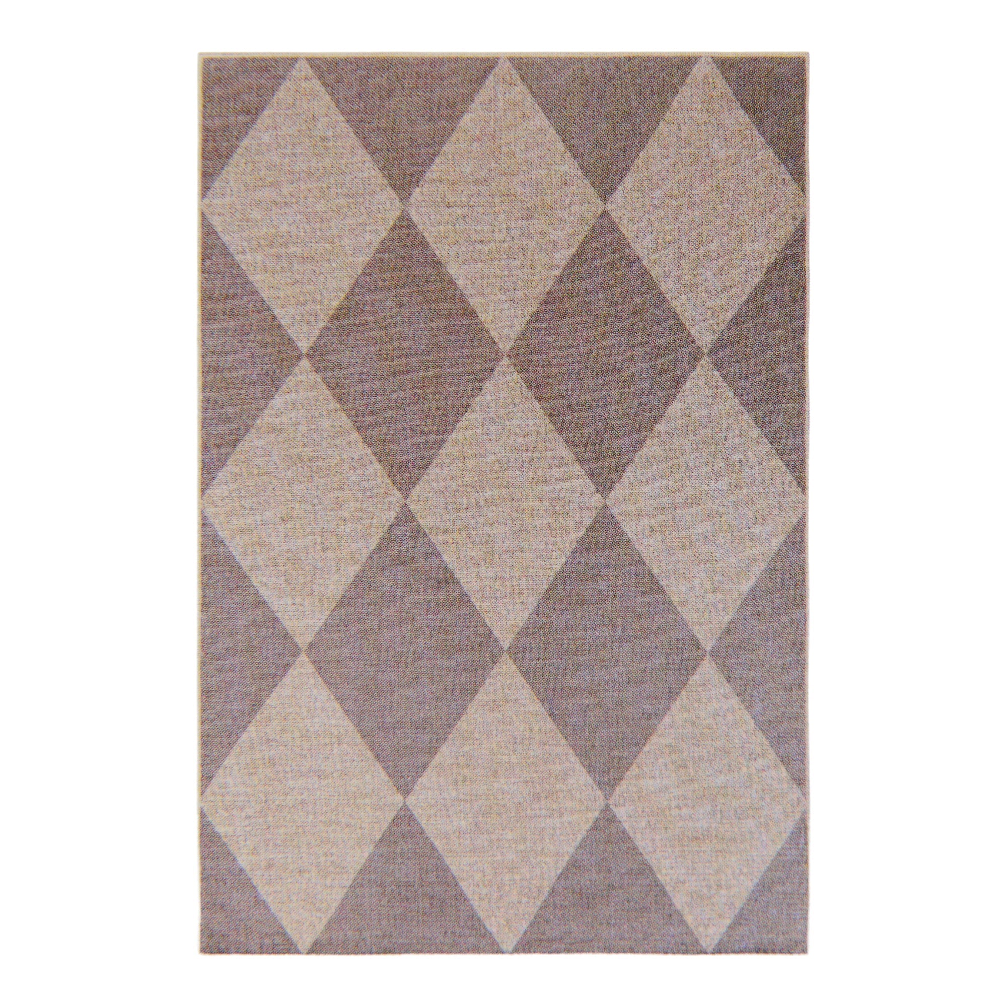 HomeStyles Diamond Print Faux Jute Rug, 4-ft x 6-ft.