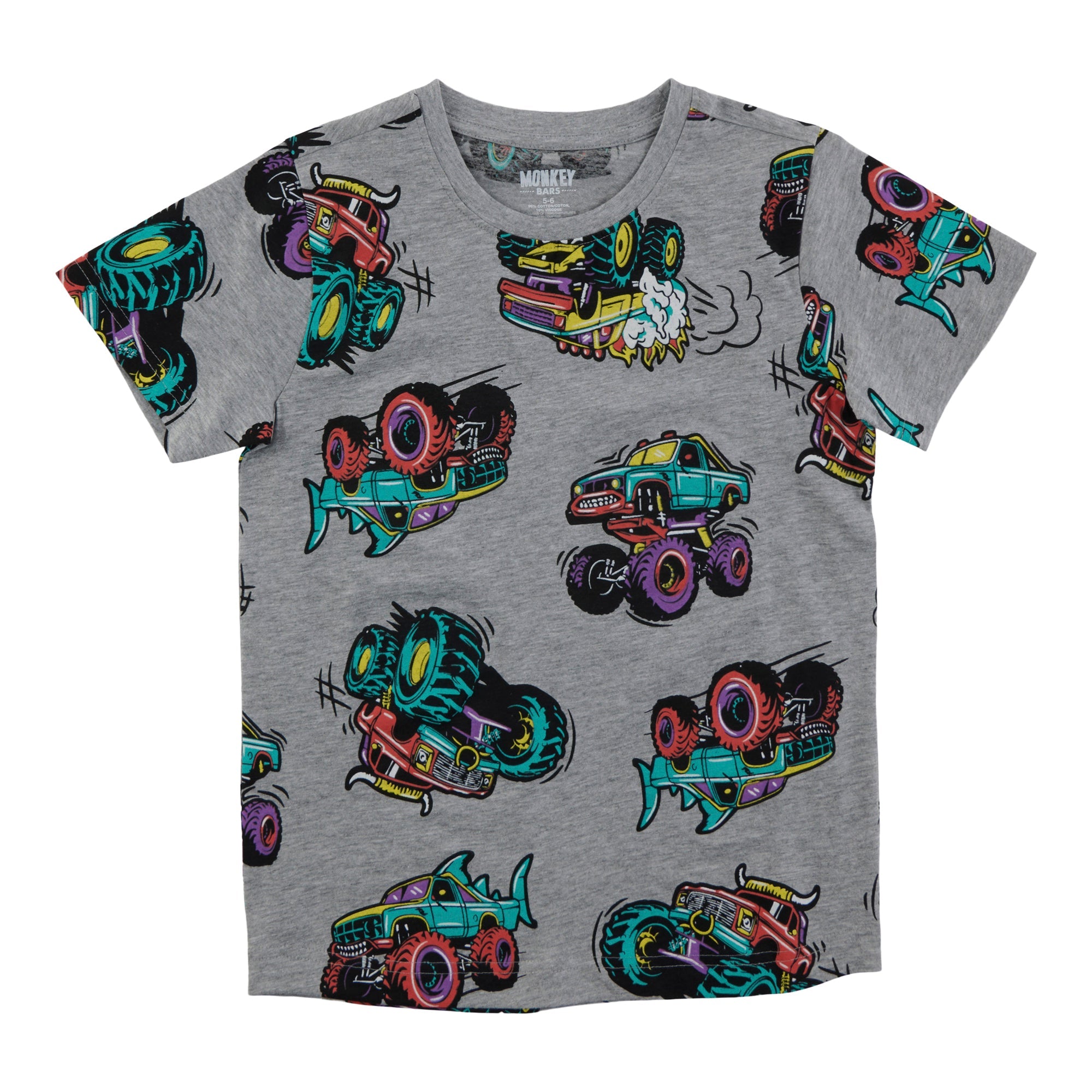 MONKEY BARS Toddler Boys' Beach Party Printed Short Sleeve T-Shirt