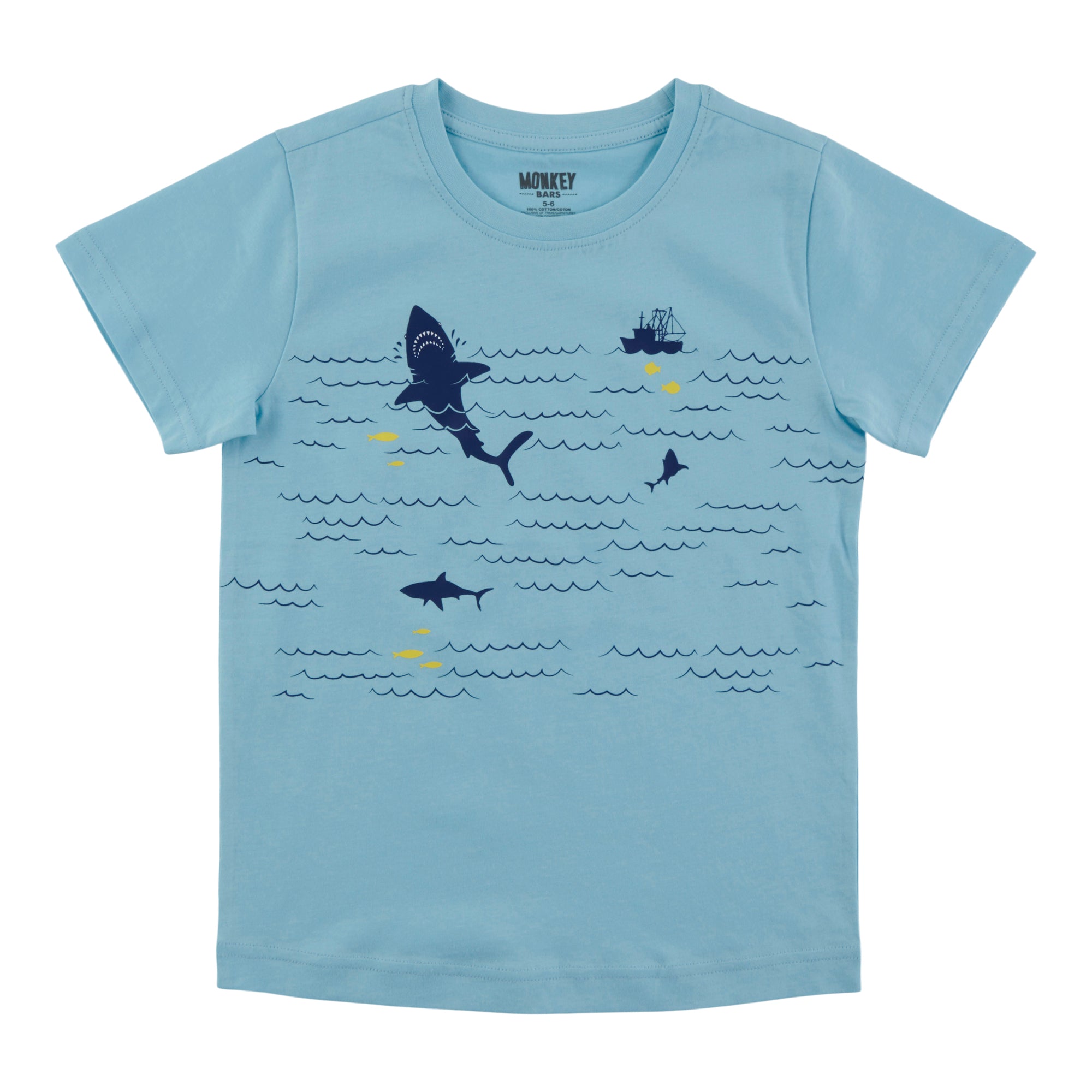 MONKEY BARS Toddler Boys' Beach Party Printed Short Sleeve T-Shirt