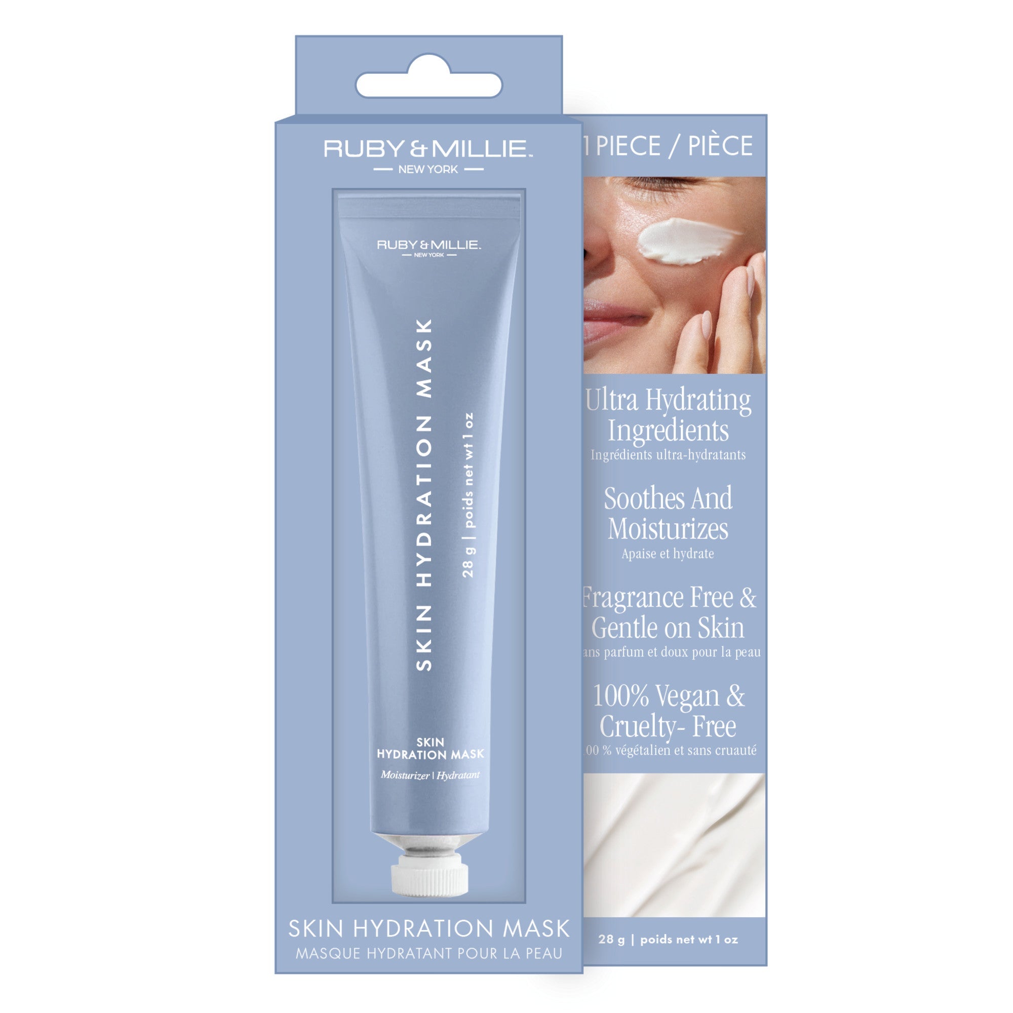 Masque hydratant pour la peau Ruby & Millie