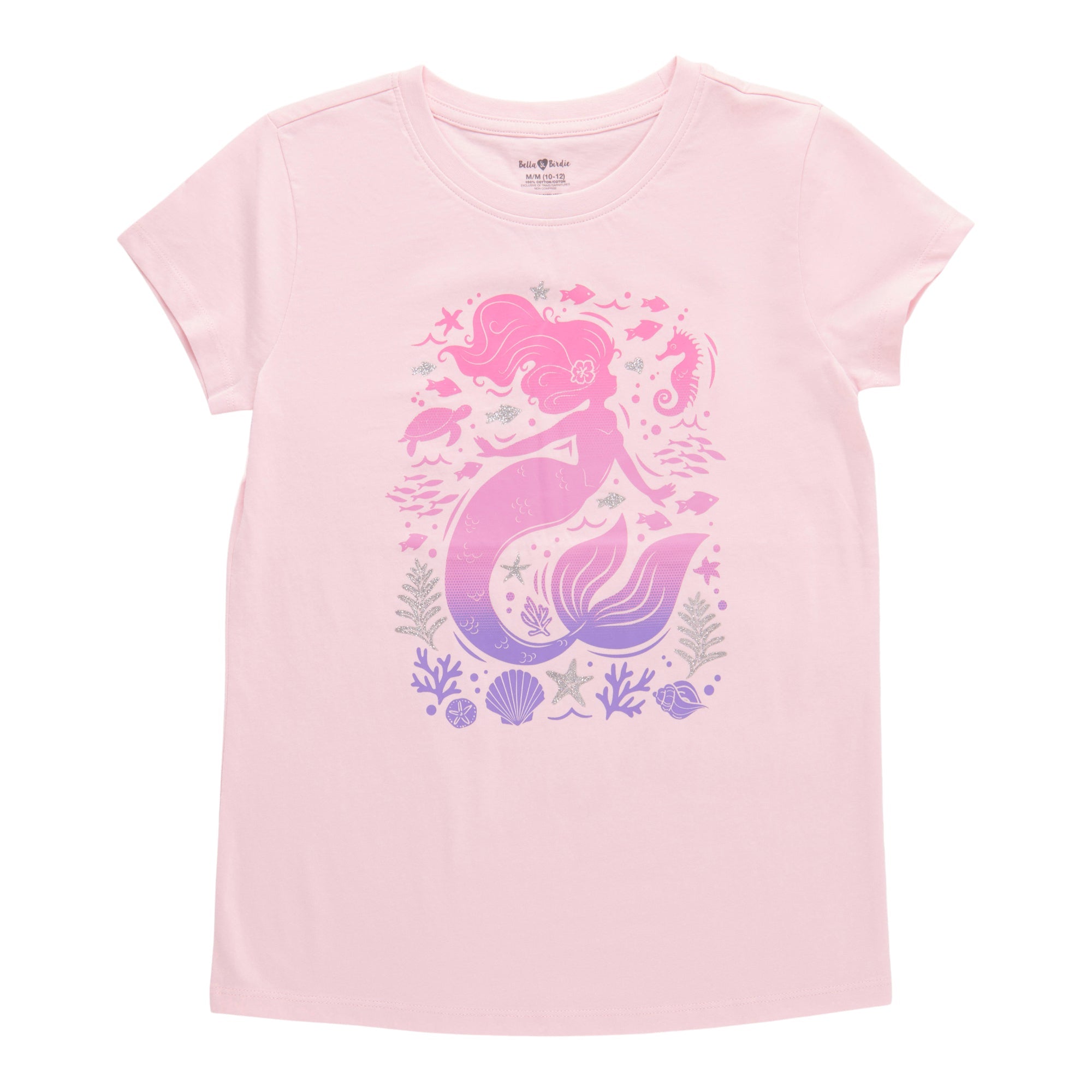 BELLA & BIRDIE Girls' Day Dreamer Printed Short Sleeve T-Shirt