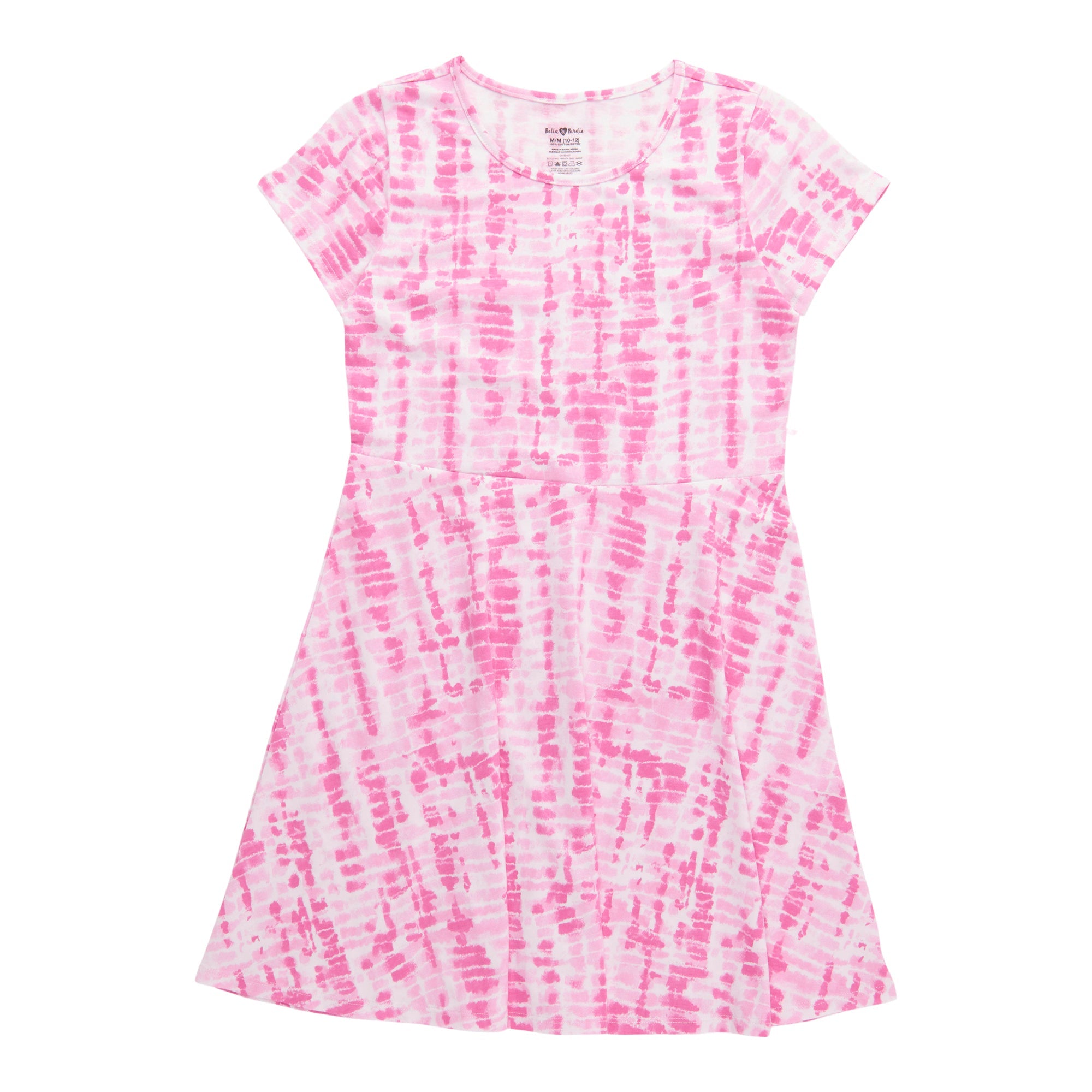 BELLA & BIRDIE Girls' Day Dreamer Printed Short Sleeve Dress