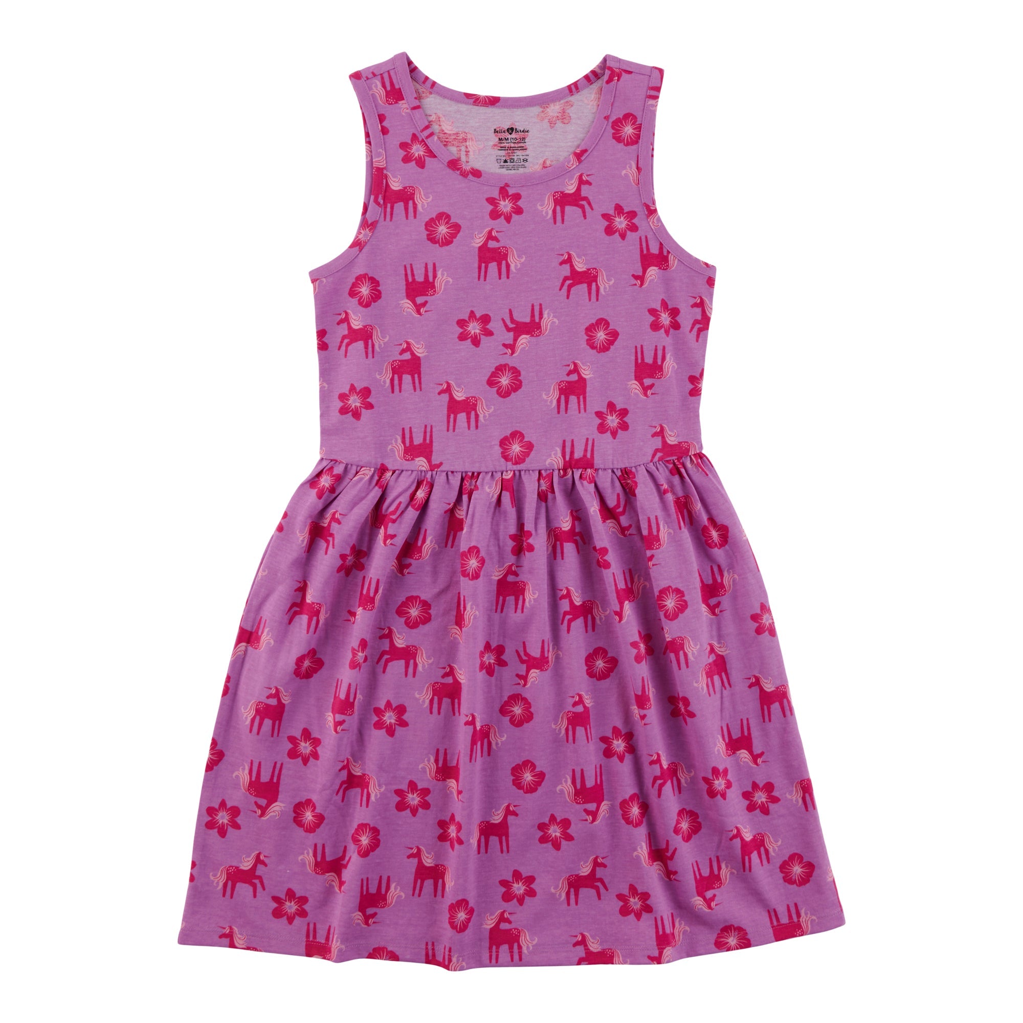 BELLA & BIRDIE Girls' Pool Party Sleeveless Printed Dress