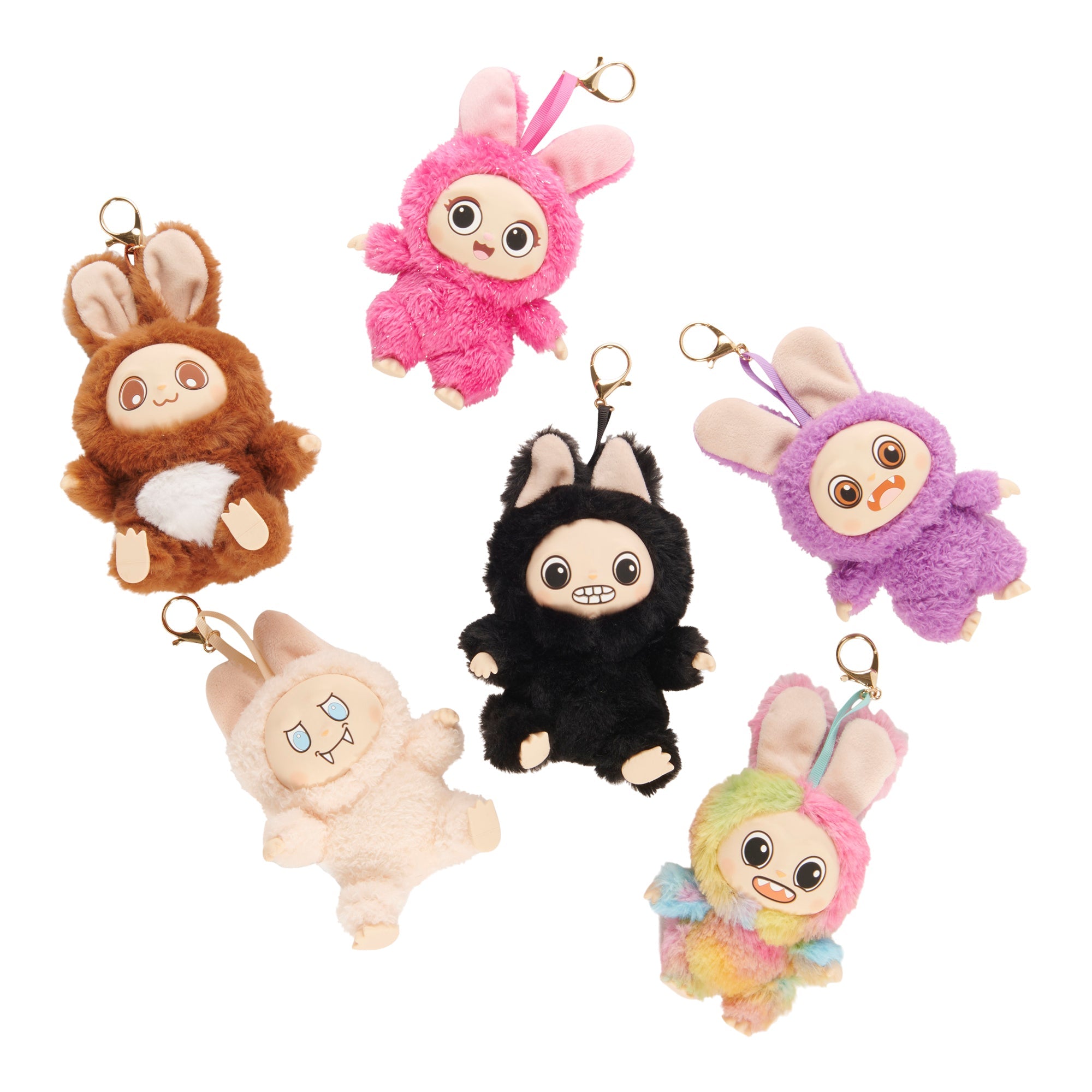 Delulu Plush Charms Blind Box, 4.7-in.