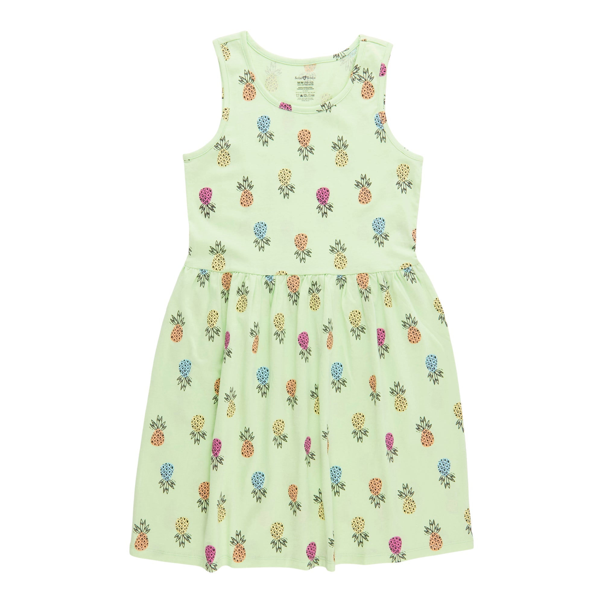 BELLA & BIRDIE Girls' Pool Party Printed Sleeveless Dress