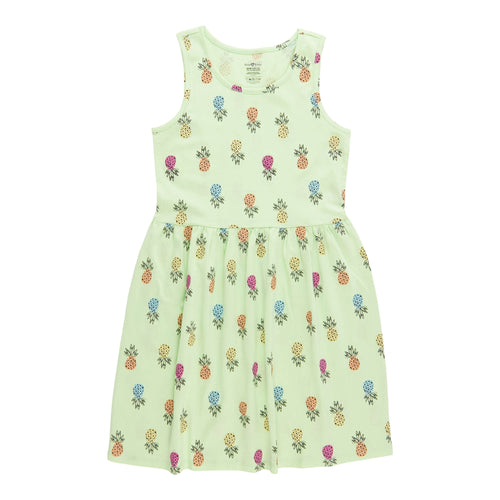 BELLA & BIRDIE Girls' Pool Party Printed Sleeveless Dress