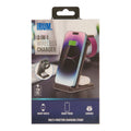 3-In-1 Wireless Charger, Black, 6-in x 3-in.
