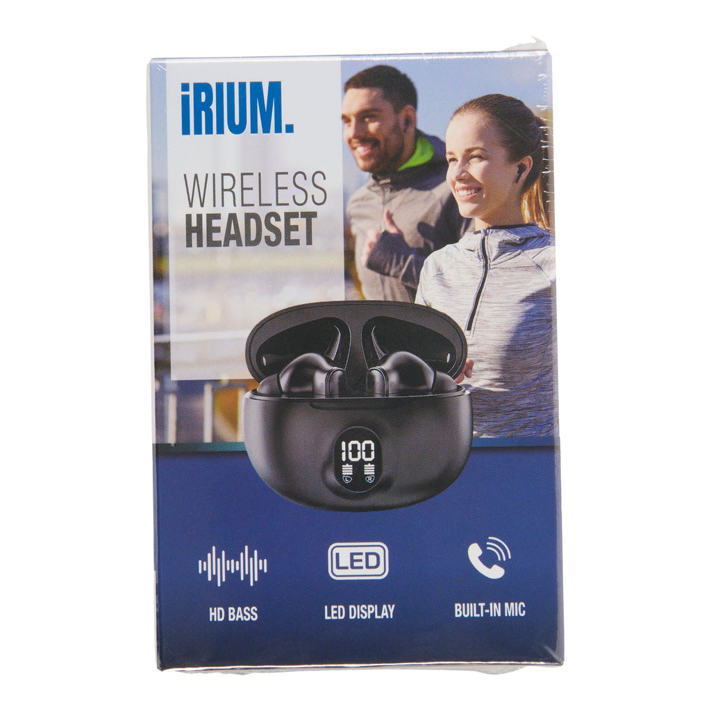 Écouteurs boutons avec boîtier de charge – noir