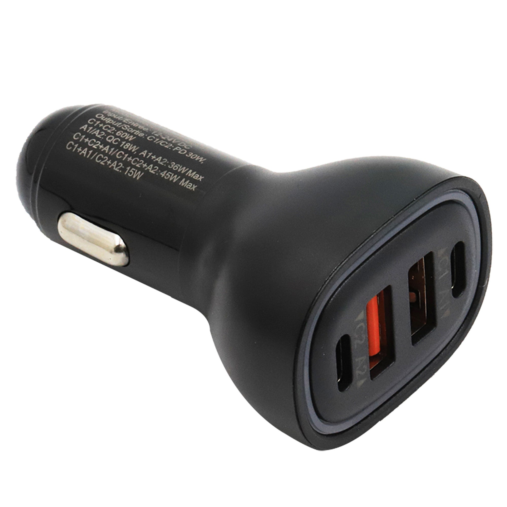 Chargeur pour l’auto, 60 W, noir