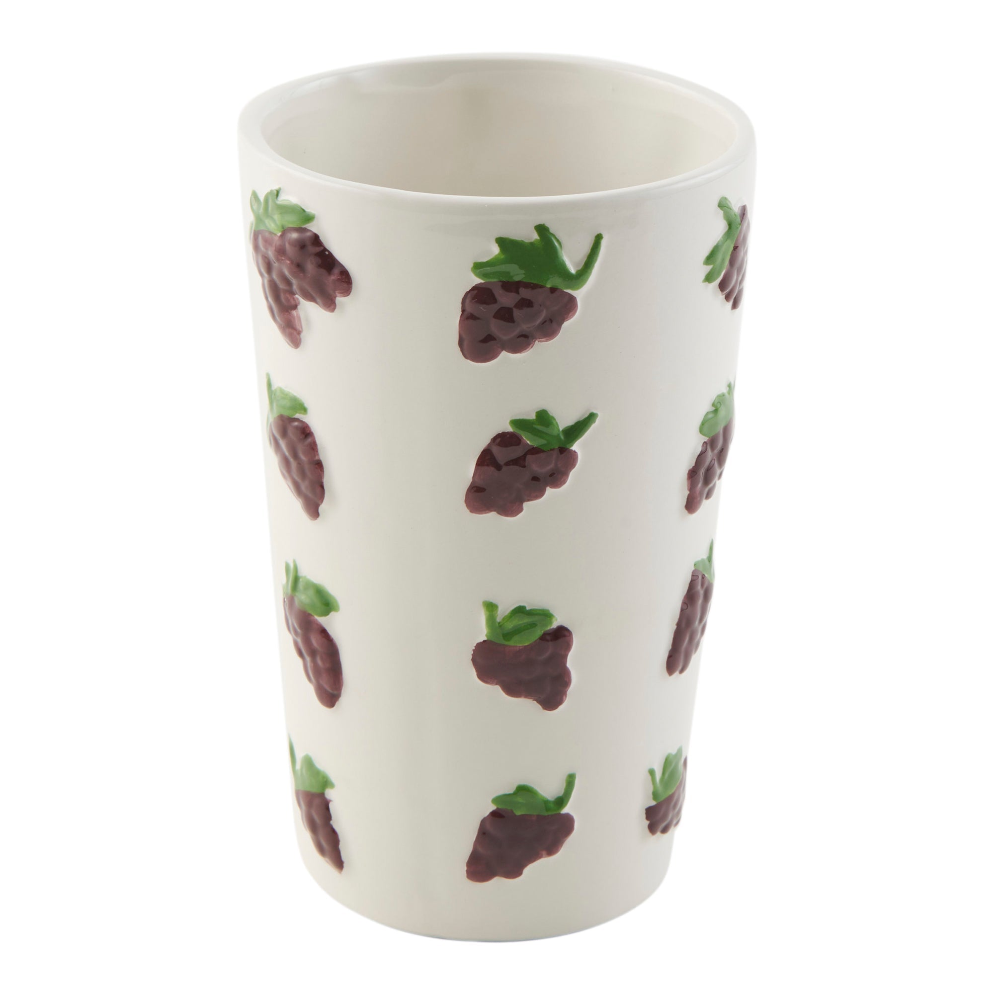 HomeStyles Embossed Fruit Vase, 4-in x 6-in.