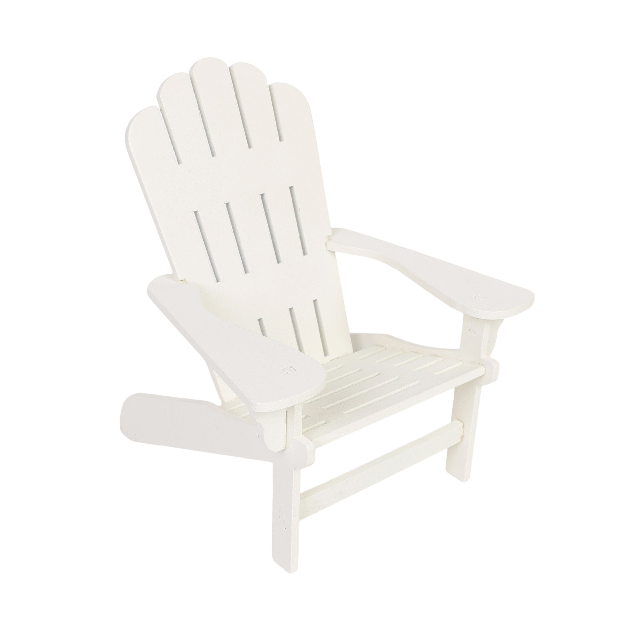 HomeStyles Muskoka Chair Décor, White, 7-in x 6.5-in x 8-in.