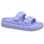 mySTYLE Women's EVA Double Buckle Slides