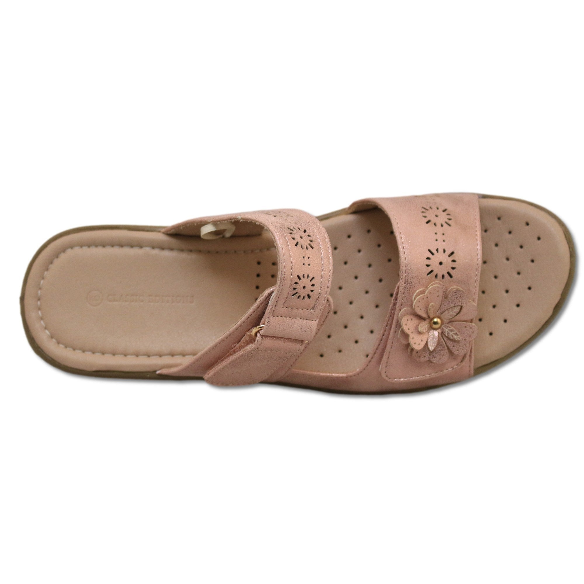 Classic Editions Women's Comfort Floral Sandals
