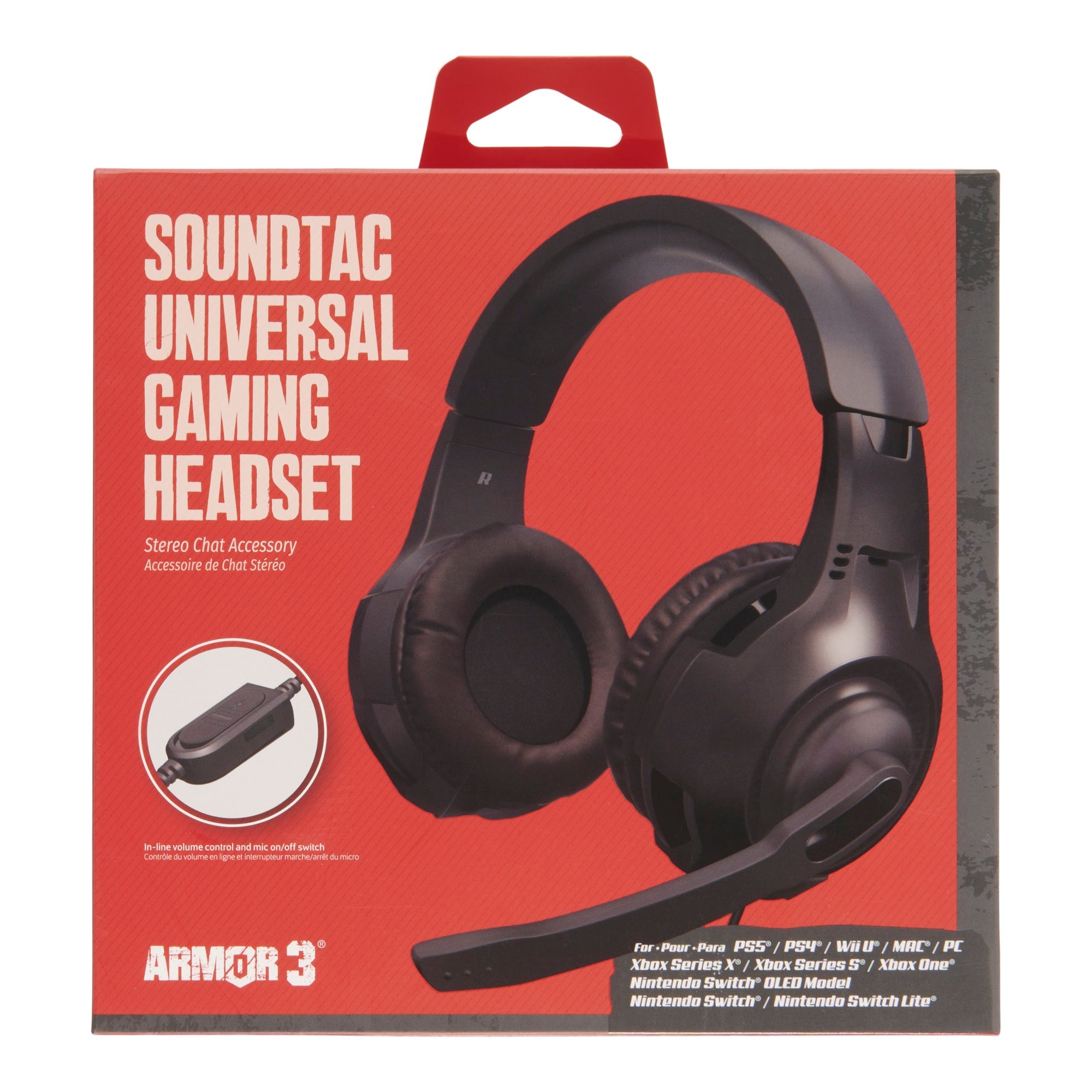 Casque de jeu universel SoundTac, noir