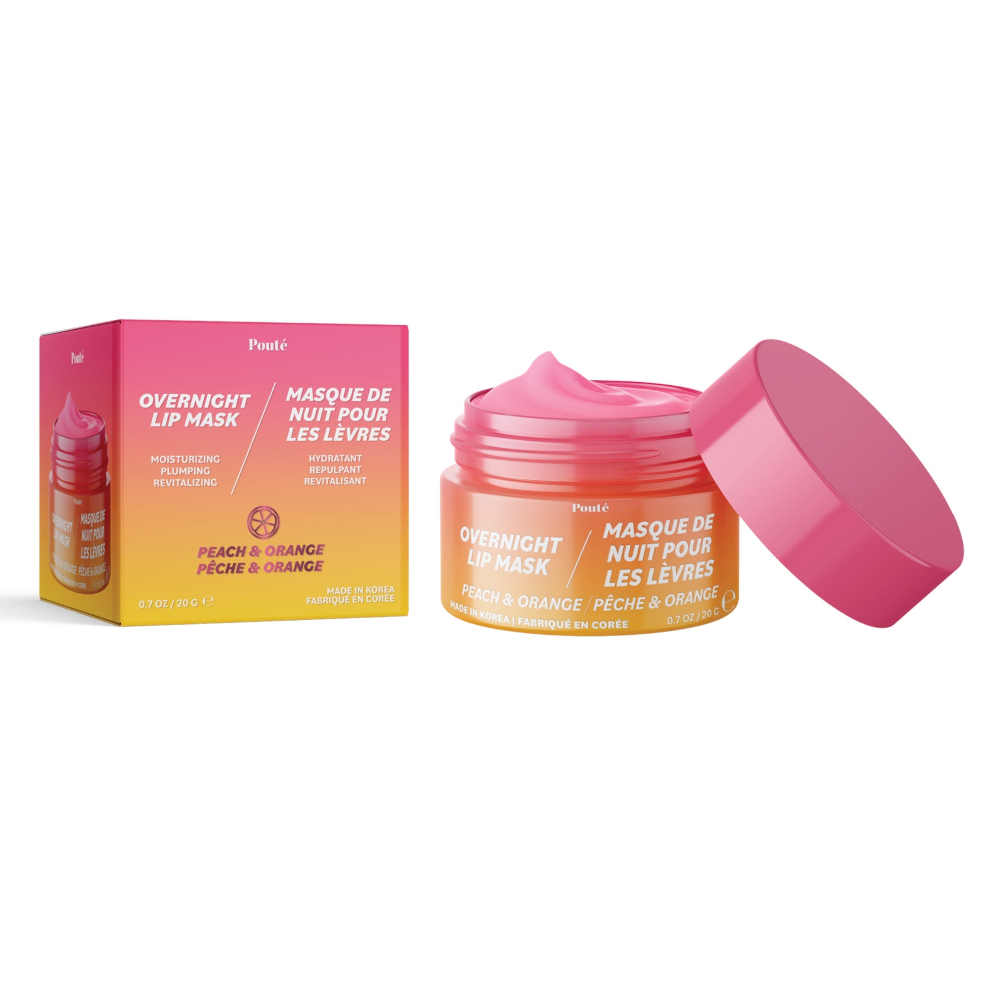 Masque de nuit pour les lèvres Pouté