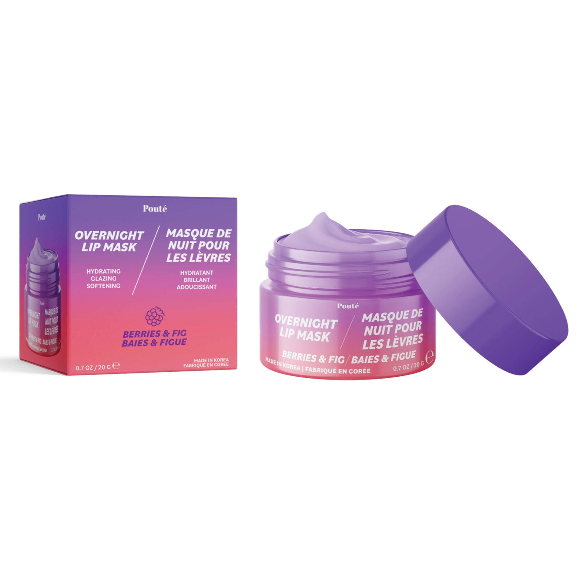 Masque de nuit pour les lèvres Pouté