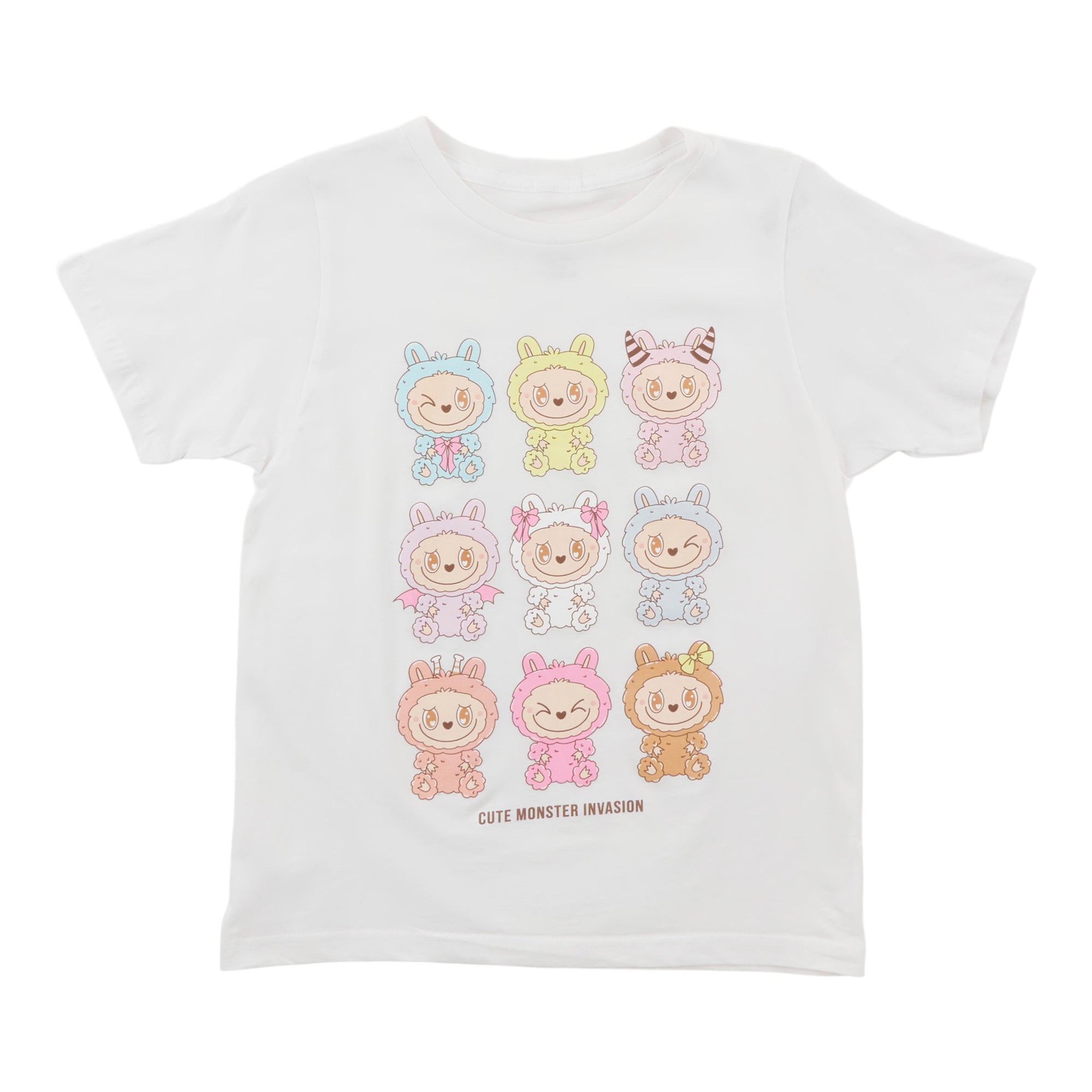 Girls' Licensed Labubu Printed Short Sleeve T-Shirt