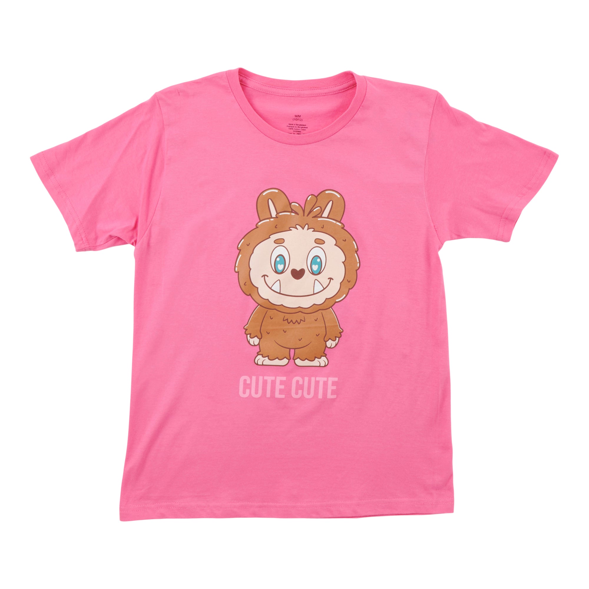 Girls' Licensed Labubu Printed Short Sleeve T-Shirt